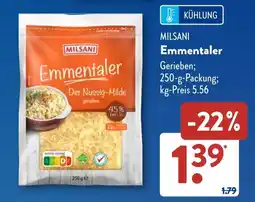 Aldi Süd MILSANI Emmentaler Angebot