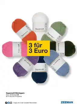 Zeeman Supersoft Strickgarn Angebot