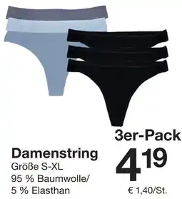 Zeeman Damenstring Angebot