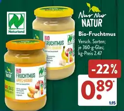Aldi Süd Naturland Bio-Fruchtmus Angebot
