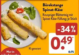Aldi Süd Börekstange Spinat-Käse Angebot