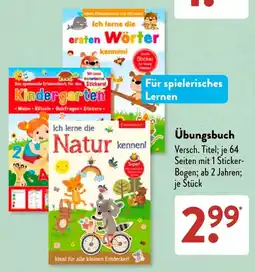 Aldi Süd Übungsbuch Angebot