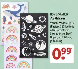 Aldi Süd HOME CREATION Aufkleber Angebot