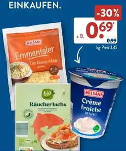 Aldi Süd MILSANI Emmentaler Angebot