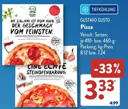 Aldi Süd GUSTAVO GUSTO Pizza Angebot