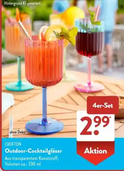 Aldi Süd CROFTON Outdoor-Cocktailgläser Angebot
