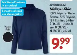 Aldi Süd ADVENTURIDGE Midlayer-Shirt Angebot