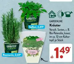 Aldi Süd GARDENLINE Kräuter Angebot