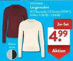 Aldi Süd UP2FASHION Langarmshirt Angebot