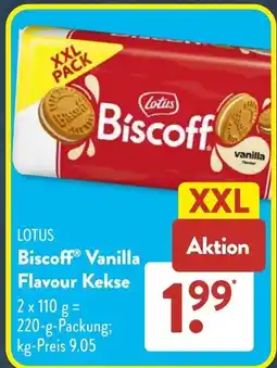 Aldi Süd LOTUS Biscoff Vanilla Flavour Kekse Angebot