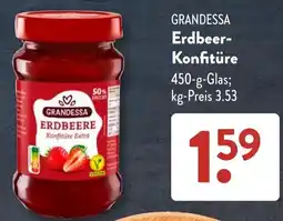 Aldi Süd GRANDESSA Erdbeere Konfitüre Angebot