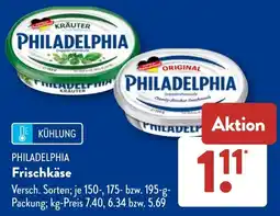 Aldi Süd PHILADELPHIA Frischkäse Angebot