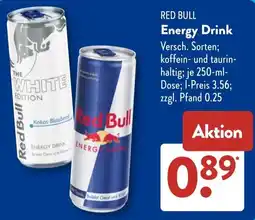 Aldi Süd Red Bull Energy Drink Angebot