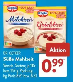 Aldi Süd Dr. Oetker Süße Mahlzeit Angebot