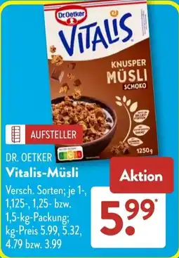 Aldi Süd Dr. Oetker Vitalis-Müsli Angebot