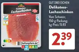 Aldi Süd GUT DREI EICHEN Delikatess-Lachsschinken Angebot