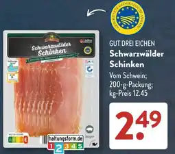 Aldi Süd GUT DREI EICHEN Schwarzwälder Schinken Angebot