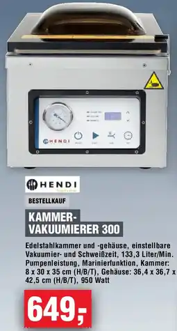 EDEKA Foodservice HENDI KAMMERVAKUUMIERER 300 Angebot