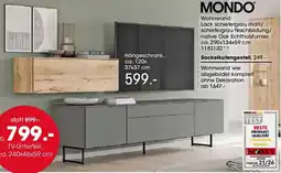 Möbel Martin MONDO Wohnwand Angebot