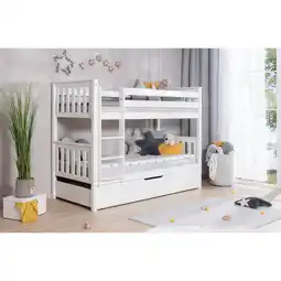 Netto Marken-Discount TiCAA Etagenbett Sammy Kiefer Weiß Angebot