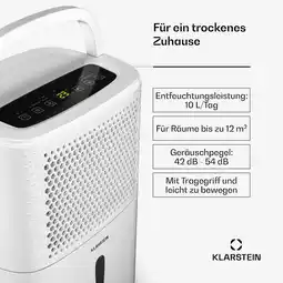 Netto Marken-Discount DryFy 10L Entfeuchter 10 L/Tag 12m² 80 m³/h Timer Wassertank mobil Weiß 10l/24h Angebot