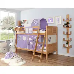 Netto Marken-Discount TiCAA Etagenbett Erni Country Buche Natur Angebot
