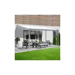 Netto Marken-Discount HOME DELUXE Terrassenüberdachung 557 / 564 x 303 / 300 x 278 / 226 cm Weiß Angebot