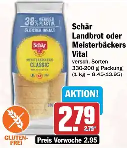 HIT Schär Landbrot oder Meisterbäckers Vital Angebot