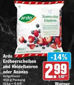 HIT Ardo Erdbeerscheiben und Heidelbeeren Angebot