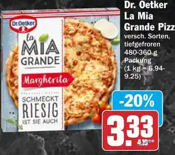 HIT Dr. Oetker La Mia Grande Pizz Margherita Angebot