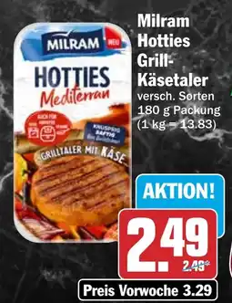 HIT Milram Hotties Grill-Käsetaler Angebot