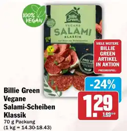 HIT Billie Green Vegane Salami-Scheiben Klassik Angebot