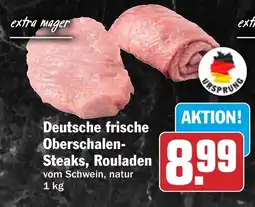 HIT Deutsche frische Oberschalen-Steaks, Rouladen Angebot