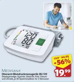 Famila Nord West MEDISANA Oberarm-Blutdruckmessgerät BU 512 Angebot