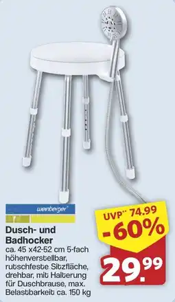 Famila Nord West weinberger Dusch- und Badhocker Angebot