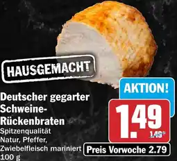 HIT Deutscher gegarter Schweine-Rückenbraten Angebot