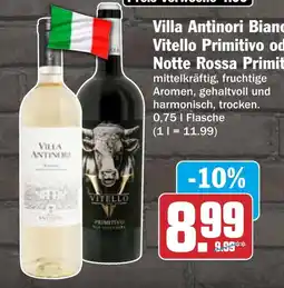 HIT Villa Antinori Vitello Primitivo Angebot
