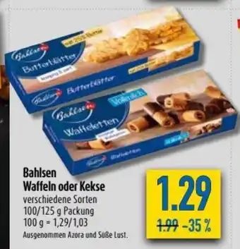 diska Bahlsen Wafelln oder Kekse 100/125g Angebot