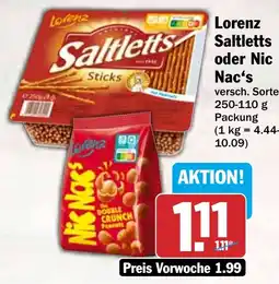 HIT Lorenz Saltletts oder Nic Nac's Angebot
