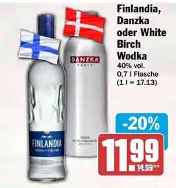 HIT Finlandia, Danzka oder White Birch Wodka Angebot