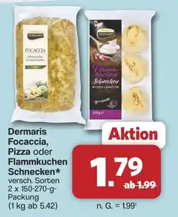 Famila Nord West Dermaris Focaccia, Pizza oder Flammkuchen Schnecken* Angebot