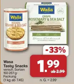 Famila Nord West Wasa Tasty Snacks Angebot