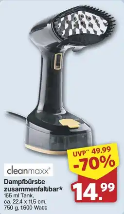 Famila Nord West cleanmaxx Dampfbürste zusammenfaltbar Angebot
