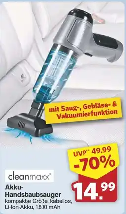 Famila Nord West cleanmaxx Akku-Handstaubsauger Angebot
