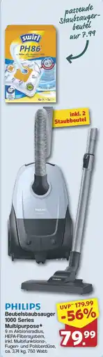 Famila Nord West PHILIPS Beutelstaubsauger 1000 Series Multipurpose Angebot