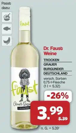 Famila Nord West Dr. Faust Weine Angebot
