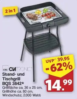 Famila Nord West CLATRONIC Stand- und Tischgrill BQS 3842* Angebot