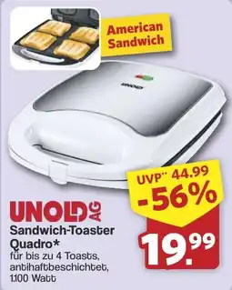 Famila Nord West UNOLD AG Sandwich-Toaster Quadro* Angebot