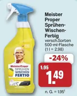 Famila Nord West Meister Proper Sprühen Wischen Fertig Angebot