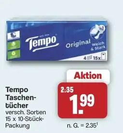 Famila Nord West Tempo Taschentücher Angebot